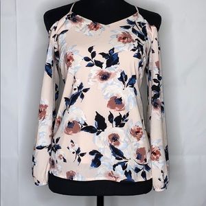 Off the shoulder floral blouse